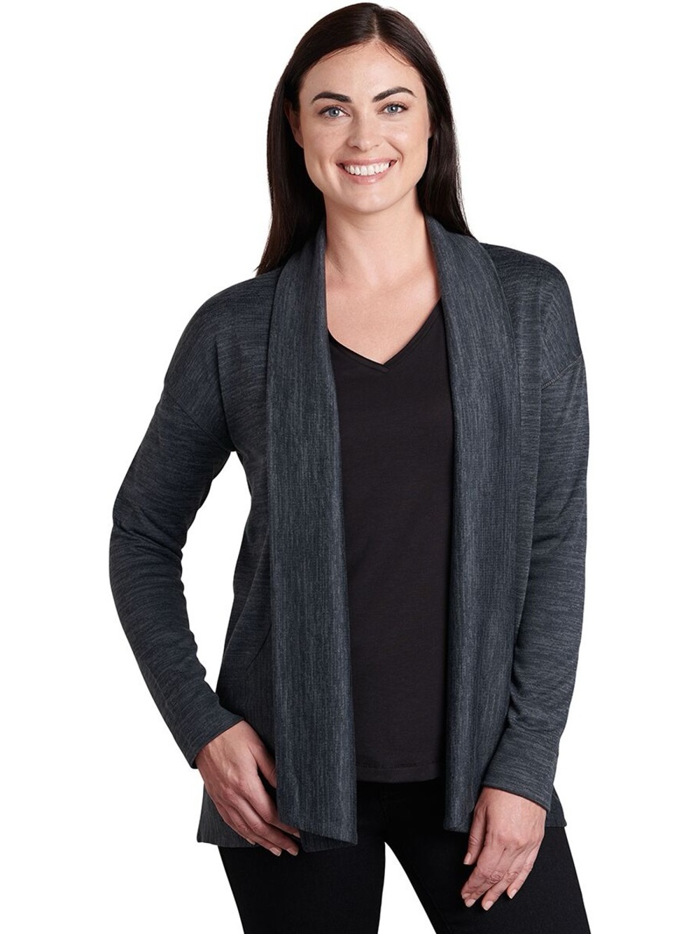 Kuhl Brand Lea Wrap Sweater Slate Blue / Gray Medium